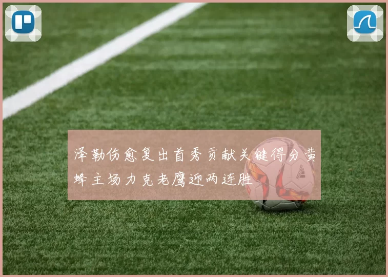 泽勒伤愈复出首秀贡献关键得分黄蜂主场力克老鹰迎两连胜