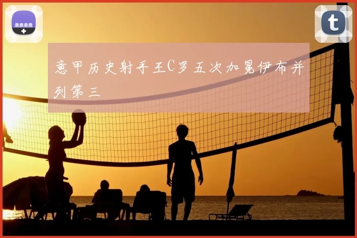 意甲历史射手王C罗五次加冕伊布并列第三